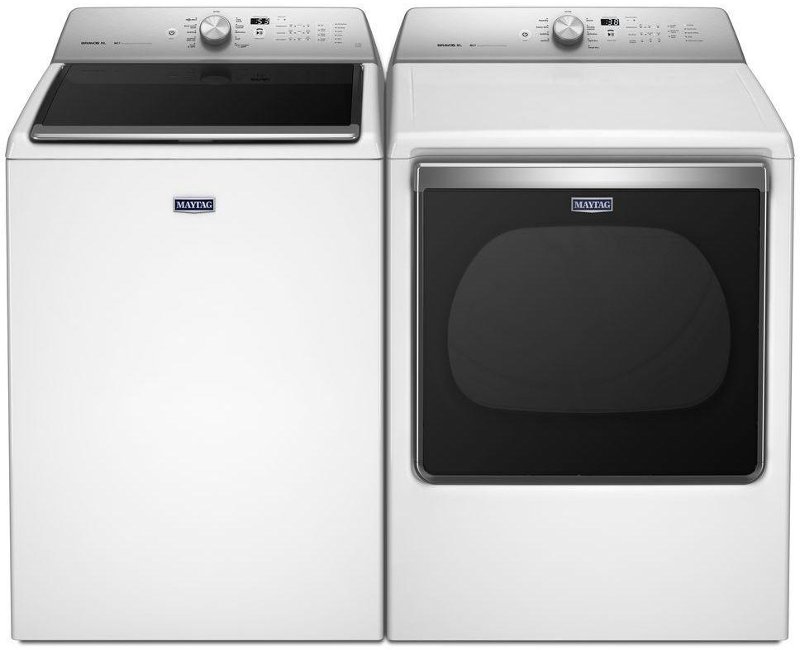 Maytag Top Load Washer And Dryer With Sanitize Cycle Set White Maytag Top Load Washer And Dryer With Sanitize Cycle Set White Electric Rc Willey Furniture