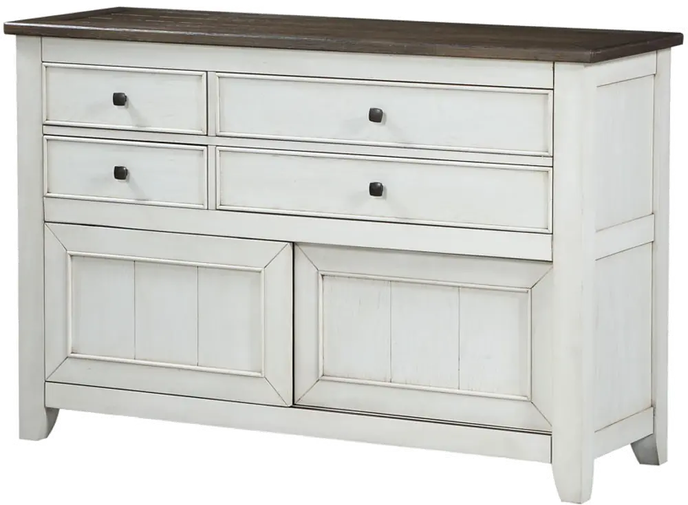 Grace Gray and White Two-Tone Dining Room Sideboard-1