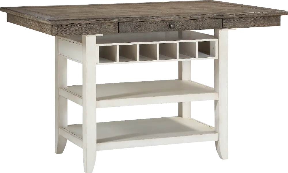 Grace Gray and White Counter Height Dining Table-1