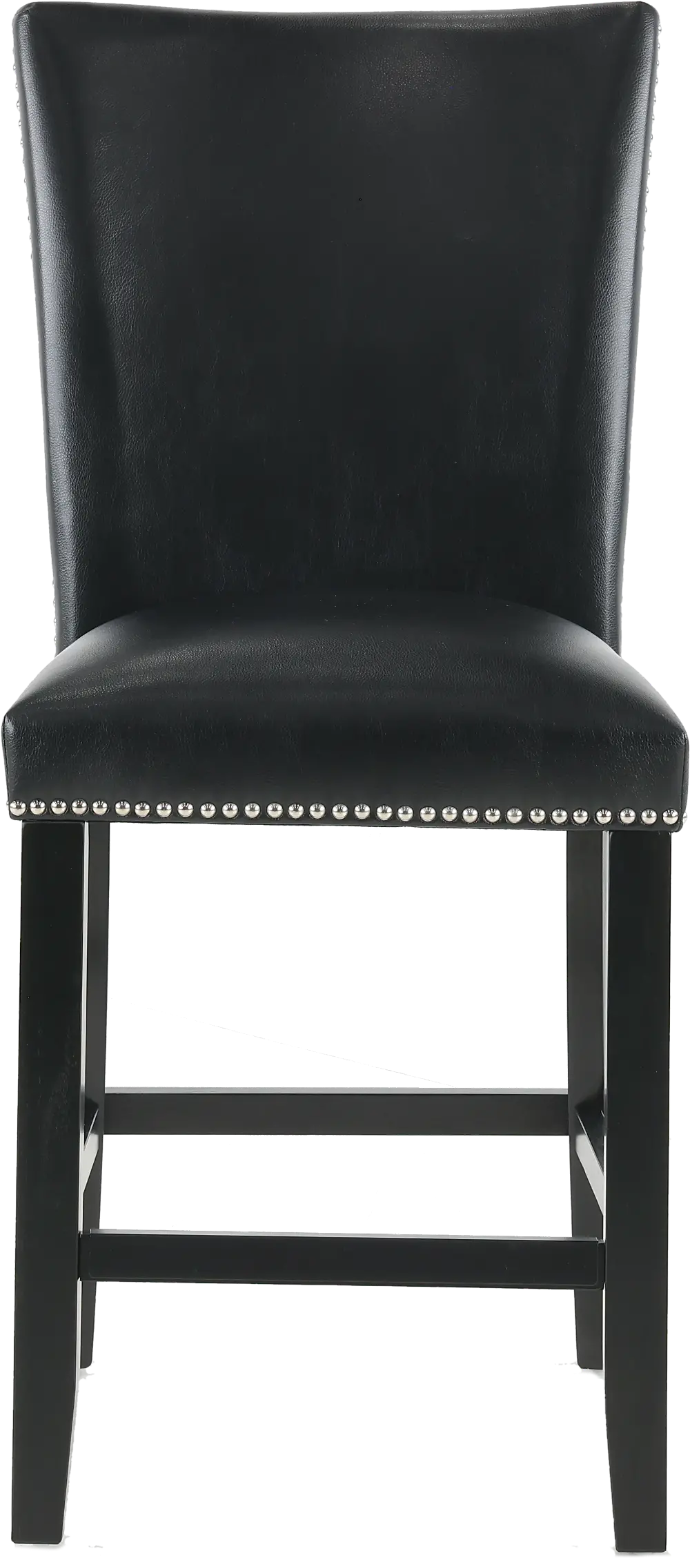 Camila Black Upholstered Counter Height Stool-1