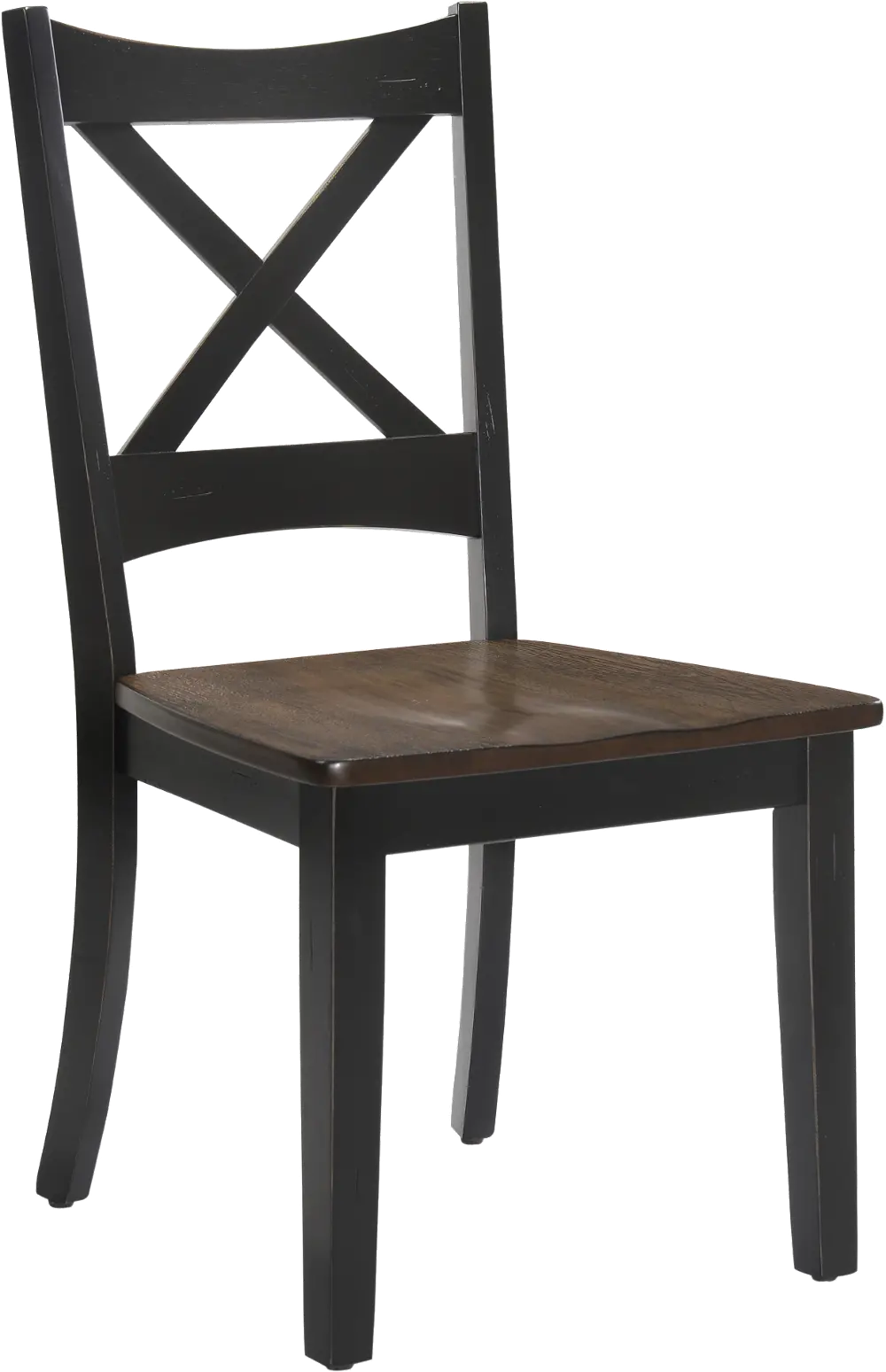 Farmhouse Black and Brown Dining Chair - Lexington-1