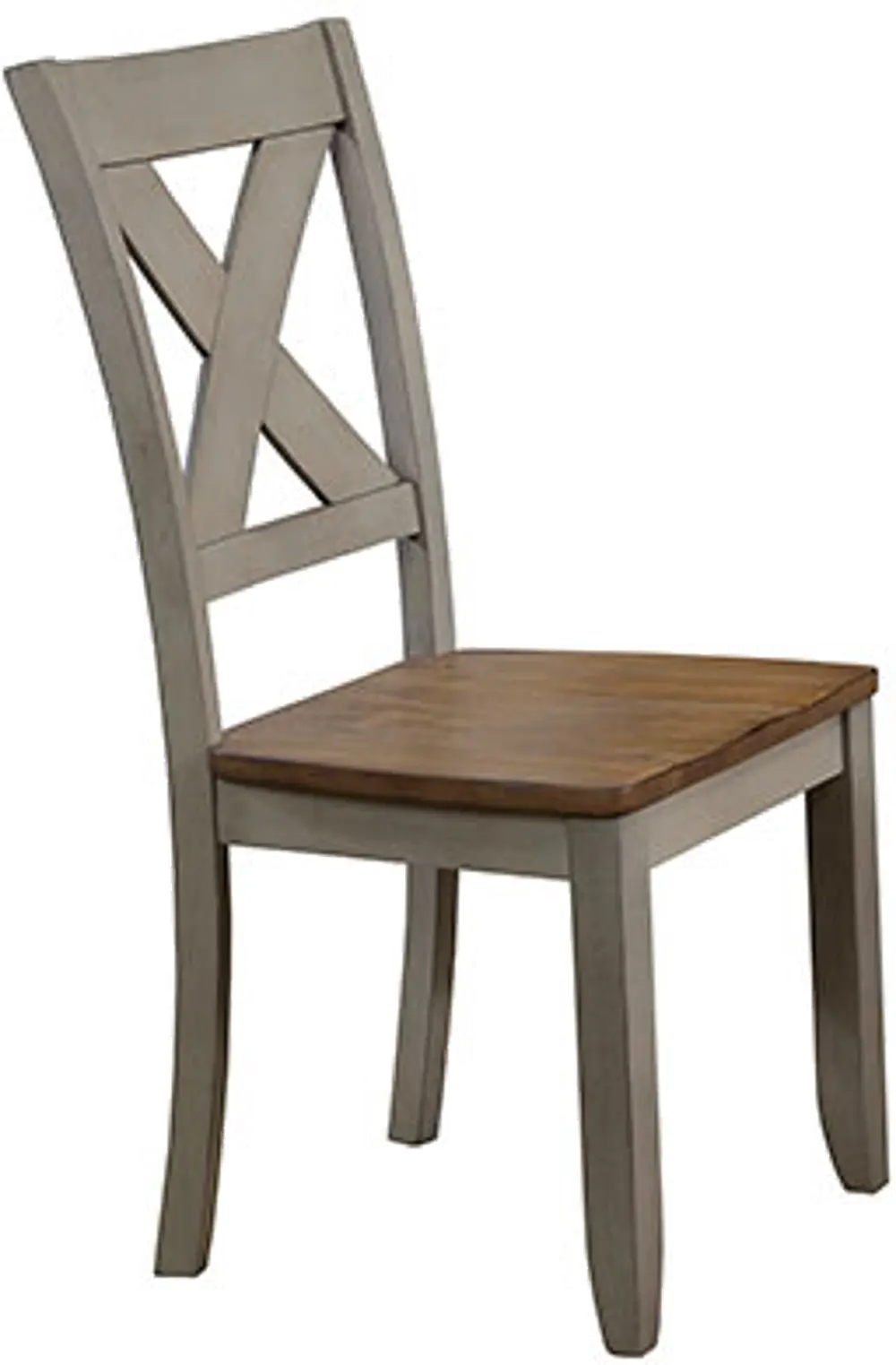 Barnwell Gray and Brown Dining Room Chair-1