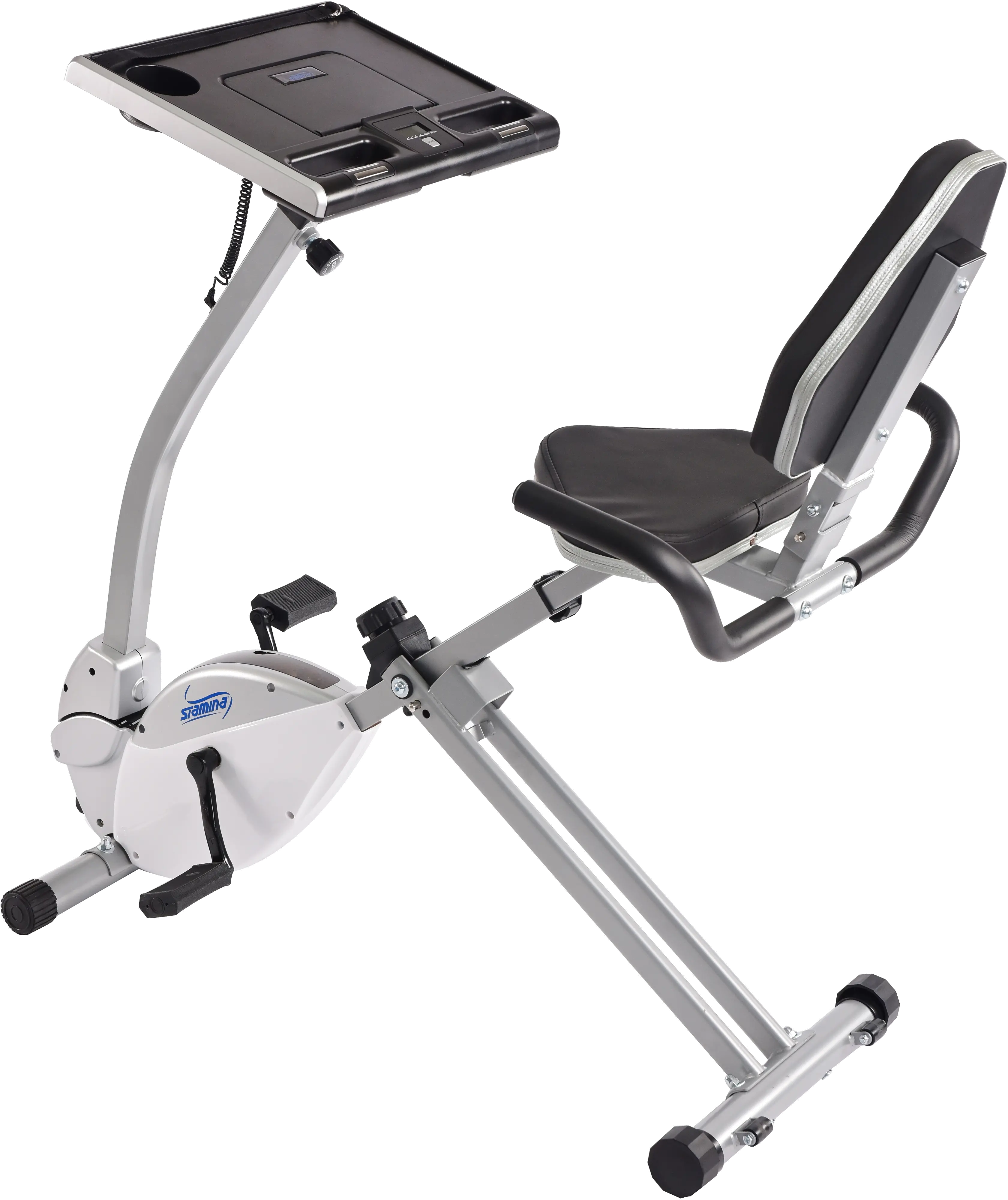 Workout bike with discount desk