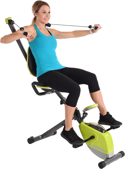 Stamina Exercise Bike with Whole Body Exerciser Green