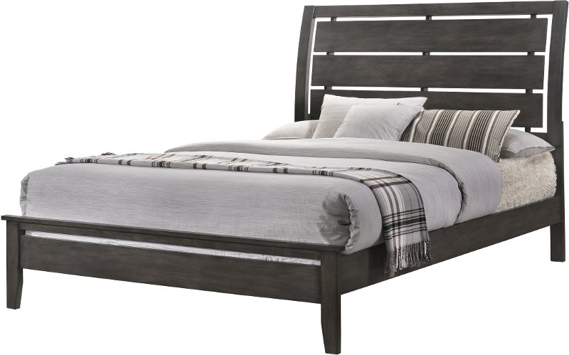 Grant Contemporary Graphite King Size, Rc Willey King Size Bed