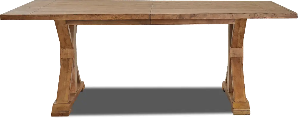 Coming Home Wheat Brown Farmhouse Dining Table-1