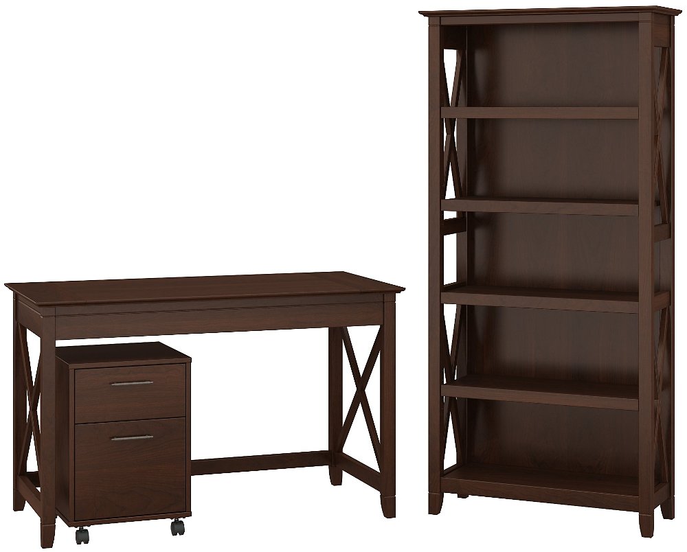Brown Writing Desk Rolling File Cabinet And Bookshelf Combo Key Brown Writing Desk Rolling File Cabinet And Bookshelf Combo Key West Rc Willey Furniture