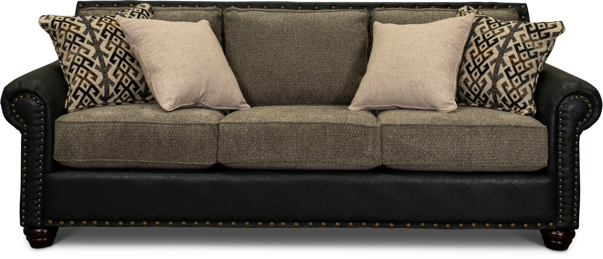 Rustic Traditional Black And Brown Sofa Marksman Rc Willey Rustic Traditional Black And Brown Sofa Marksman Rc Willey Furniture