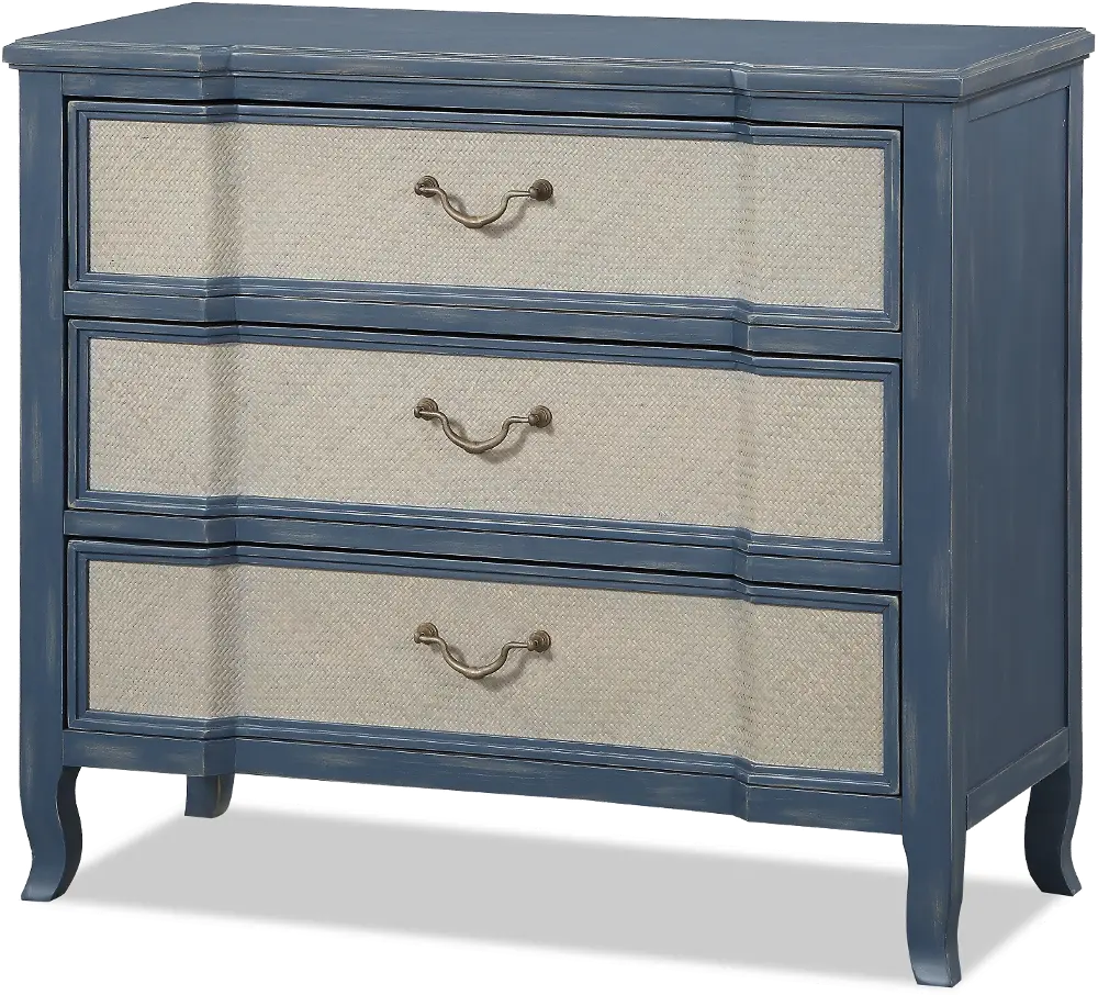 Rustic Blue and Natural Dune Bachelor's Chest - Laurel Grove-1