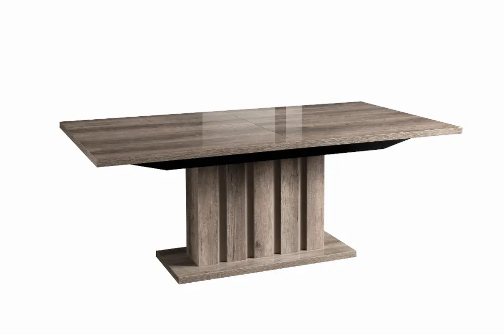 Contemporary Rustic Gray Dining Room Table - Matera-1