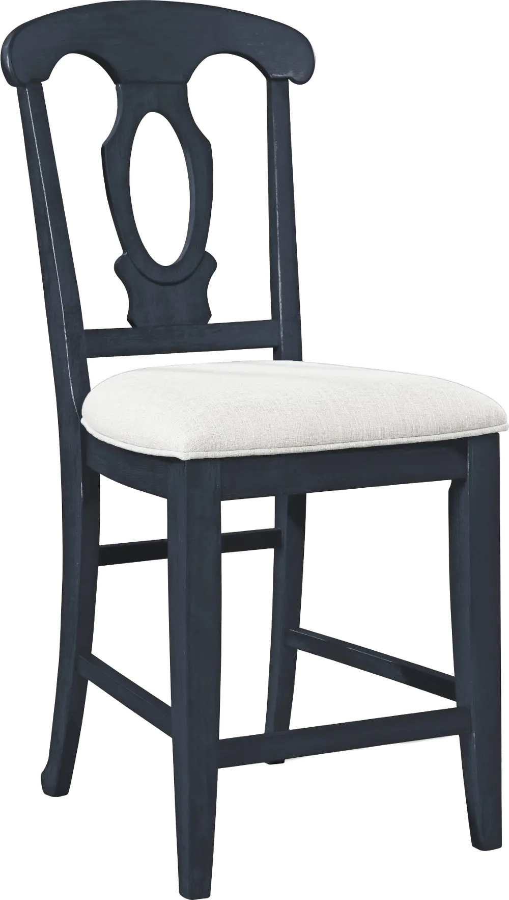4547-591NVY Navy Upholstered Counter Height Stool - Ashgrove-1