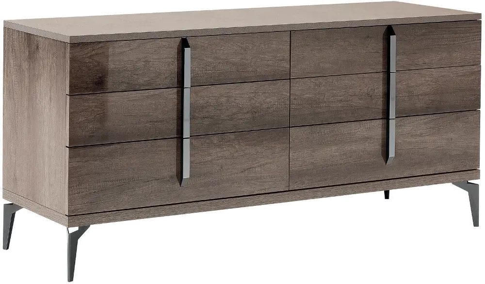 Modern Rustic Gray Dresser - Matera-1