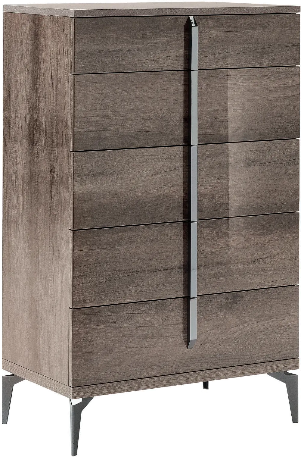 Modern Rustic Gray Chest of Drawers - Matera-1