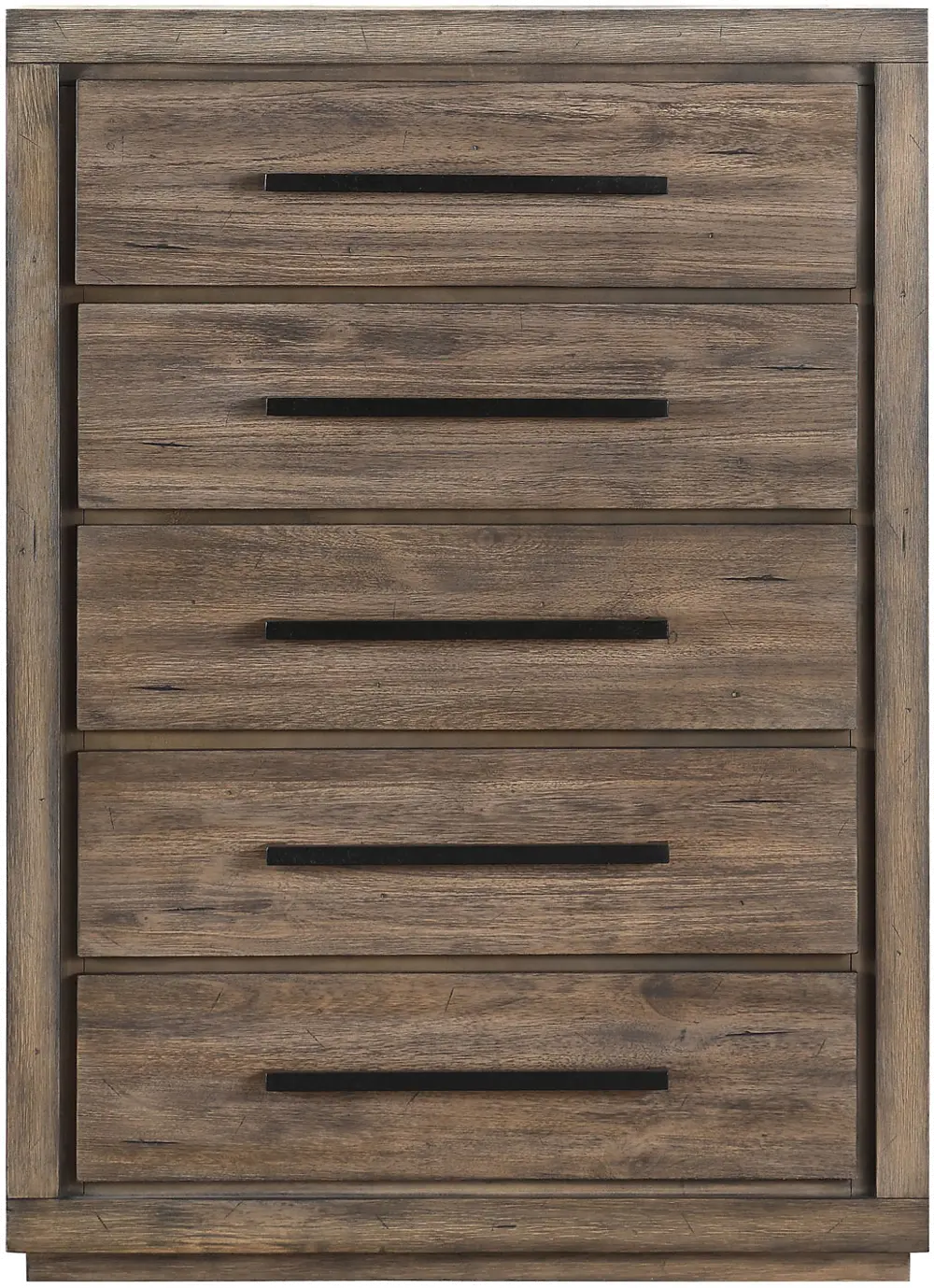 Modern Rustic Acacia Pine Chest of Drawers - Haven-1