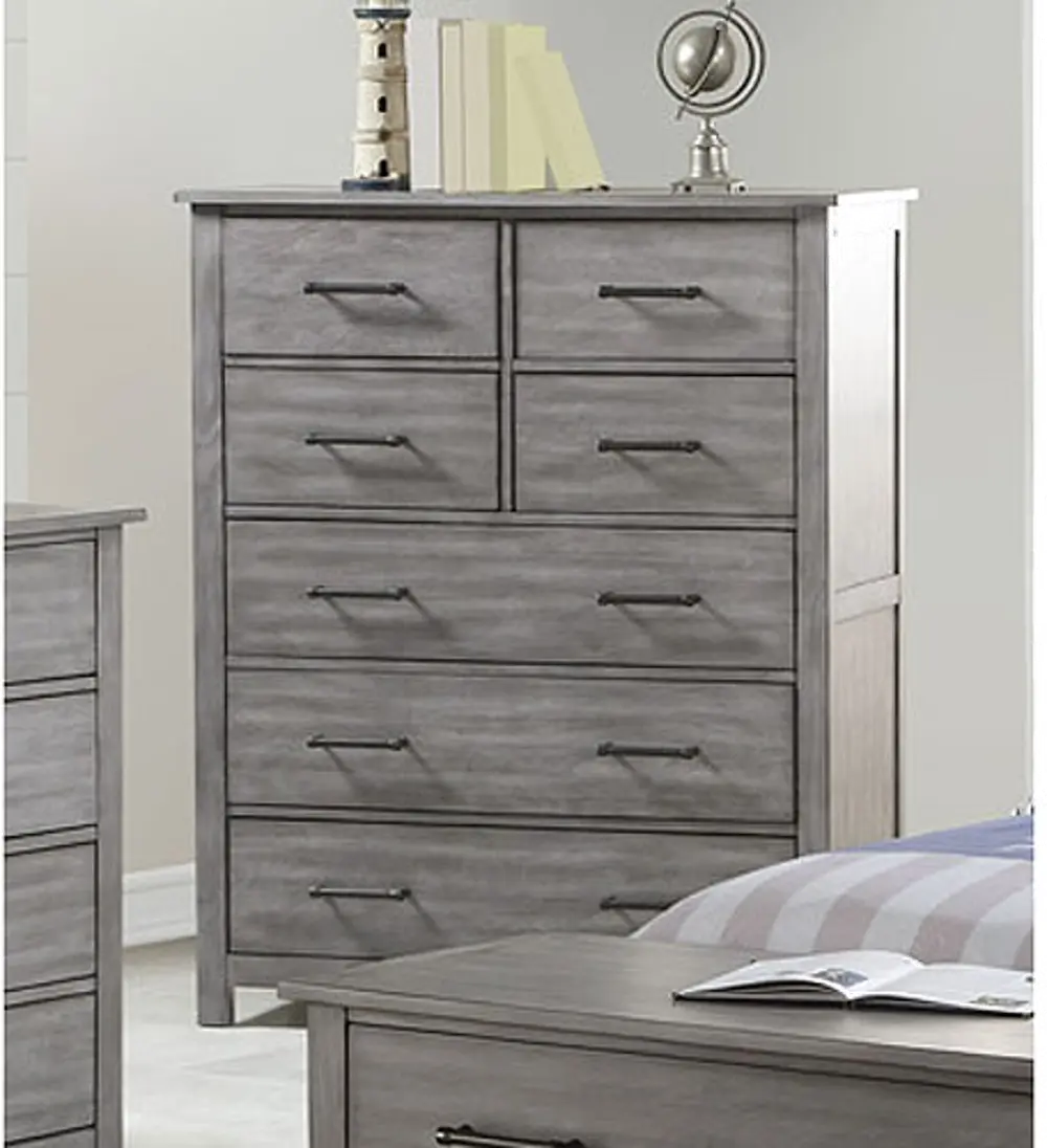 Cottage Gray Chest of Drawers - Edgewood-1