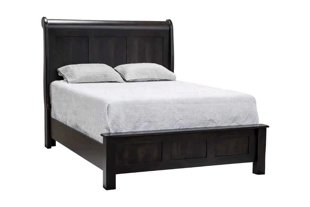 Classic Rustic Distressed Queen Bed - Colin-1