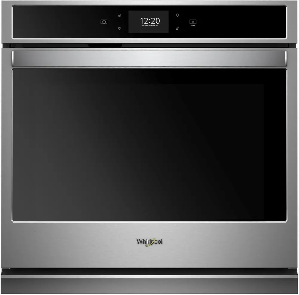 WOS97EC0HZ Whirlpool 30 Inch Smart Convection Single Wall Oven - 5.0 cu. ft. Stainless steel-1