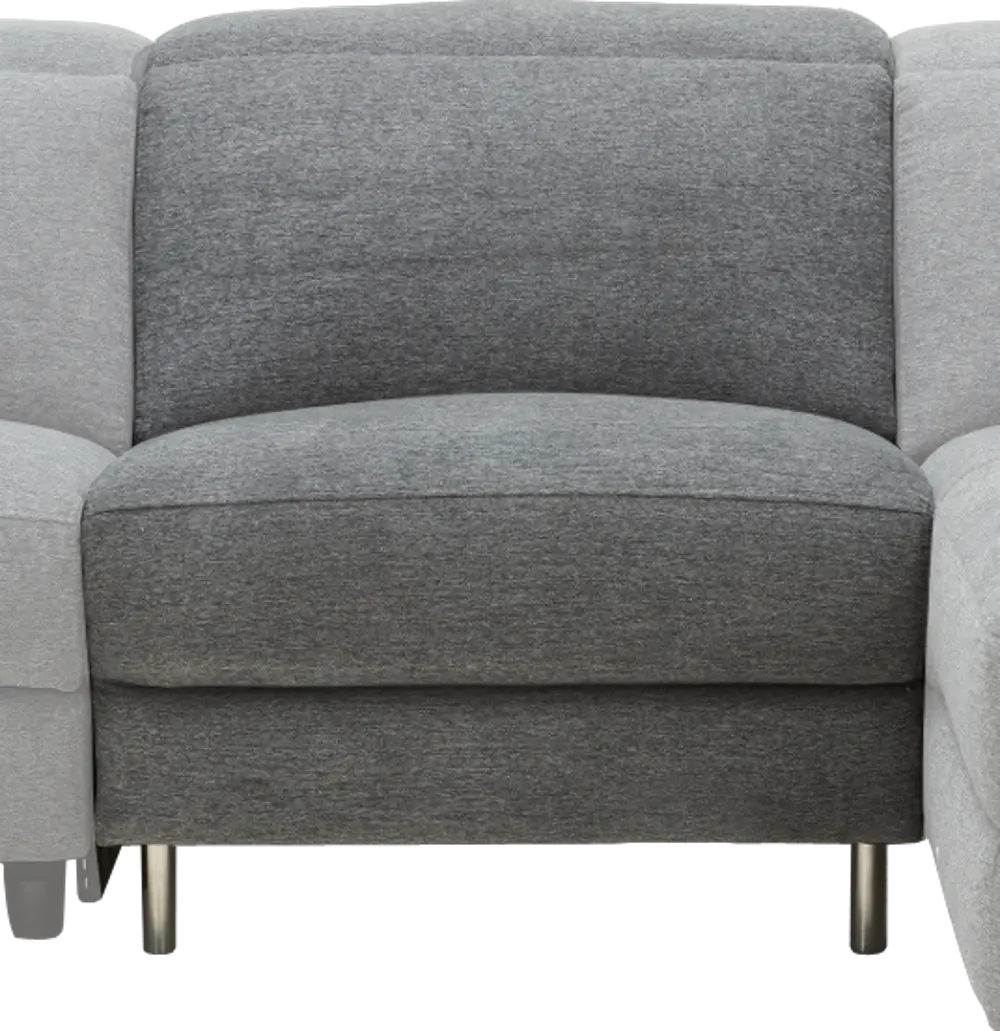 Charcoal Gray Armless Chair 1/2 - Royals-1