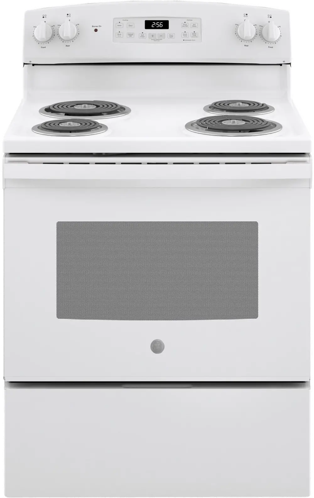 JB256DMWW GE 5 cu ft Electric Range - White-1