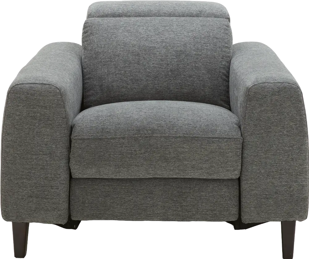 Charcoal Gray Transitional Power Recliner - Royals  -1