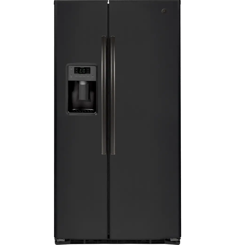 GSE25HEMDS GE ENERGY STAR 25.3 Cu. Ft. Side-By-Side Refrigerator - Black Slate-1