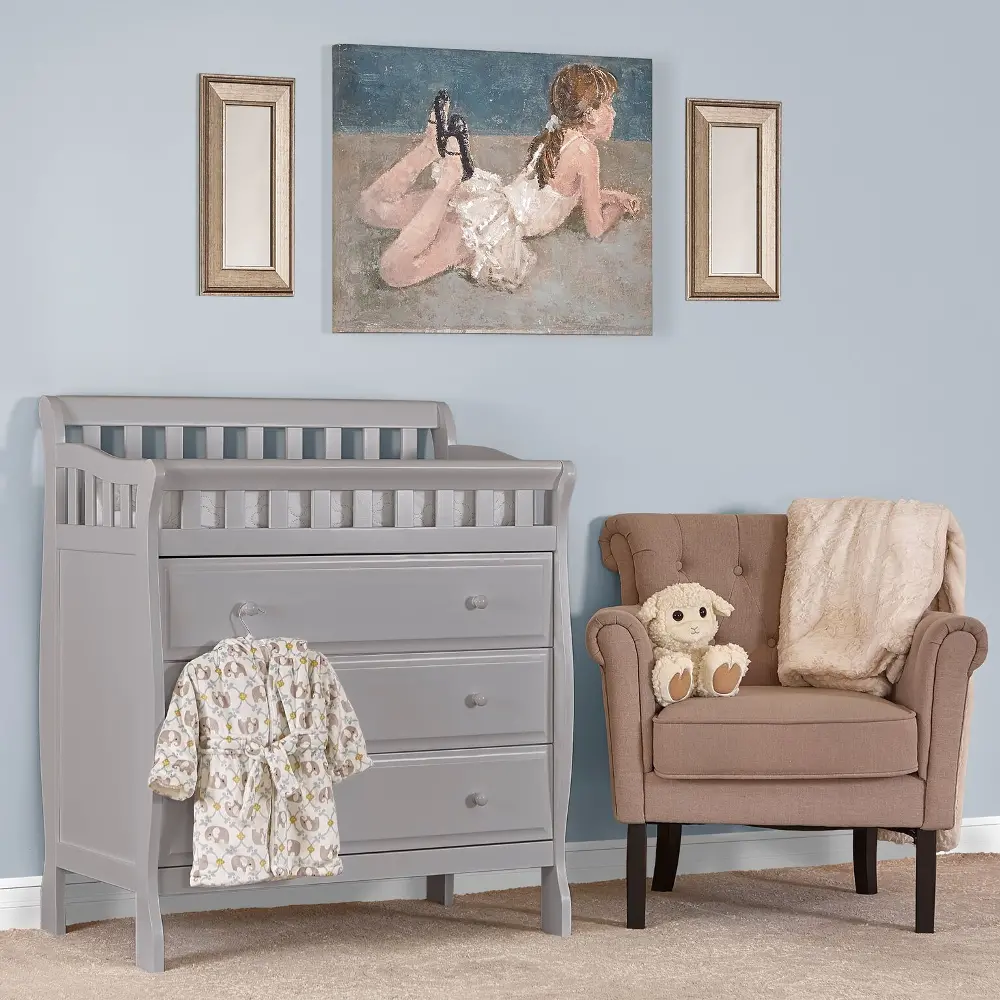Classic Gray Changing Table & Dresser - Marcus-1