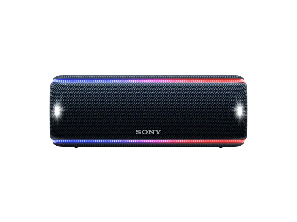 SRSXB31/B Black Sony Portable Bluetooth Speaker with Lights SRS-XB31-1