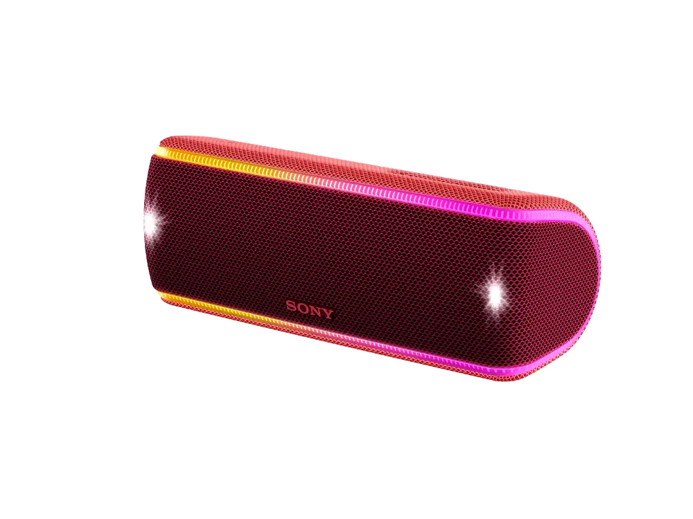 SRSXB31/R Red Sony Portable Bluetooth Speaker with Lights SRS-XB31-1
