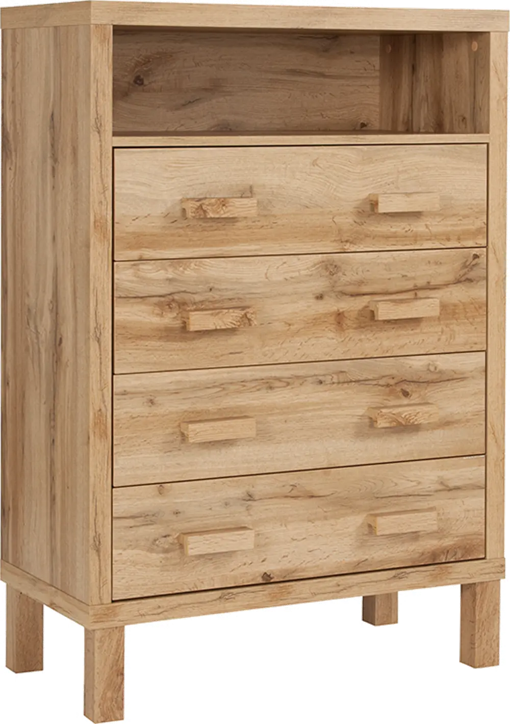 Rustic Contemporary Oak Chest of Drawers - Heritage-1