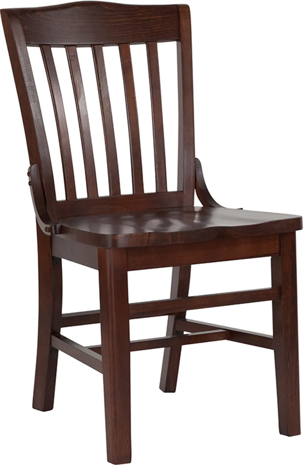 Walnut Wood Restaurant Chair - Schoolhouse-1