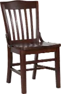 Walnut Wood Restaurant Chair - Schoolhouse