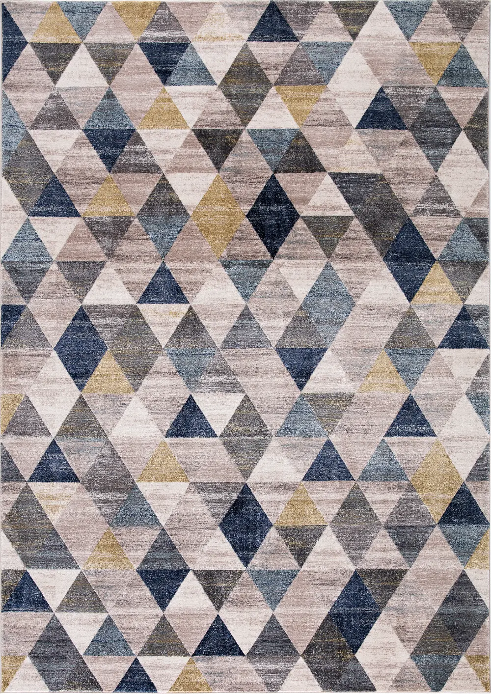 8 x 11 Large Ivory, Gray, Purple, and Blue Rug - Olympus-1