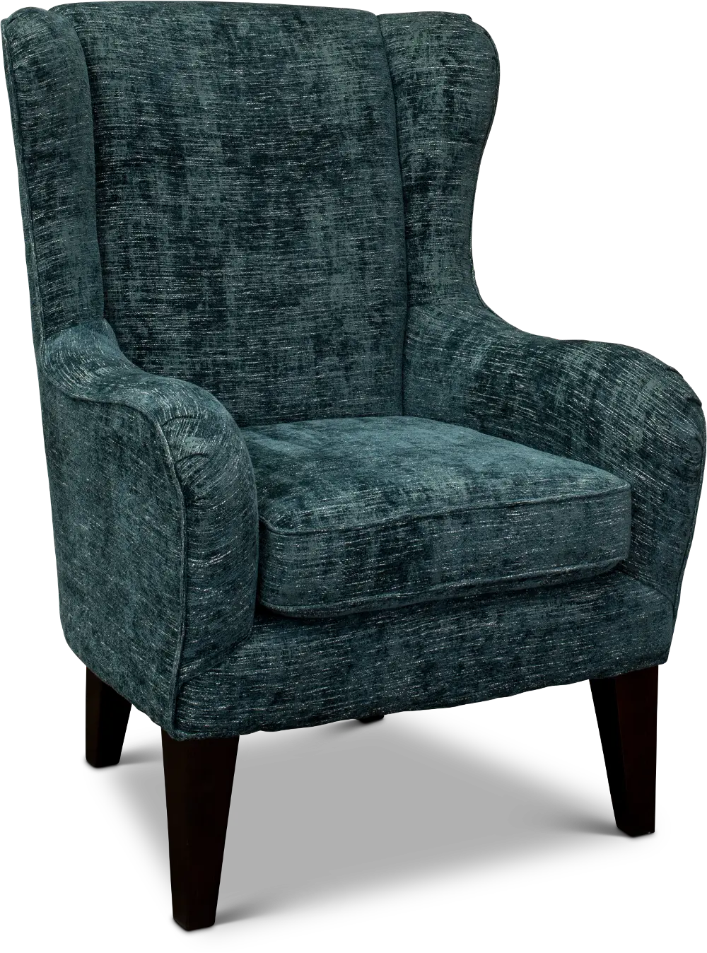 Blue Aegean Wingback Accent Chair - Lorette-1