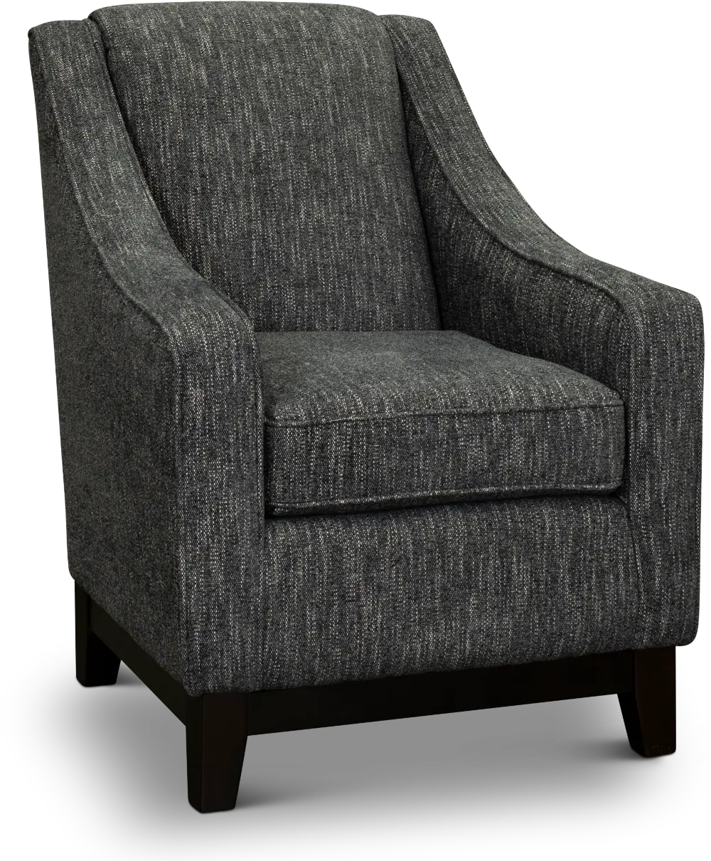 Contemporary Smoke Gray Accent Chair - Mariko-1