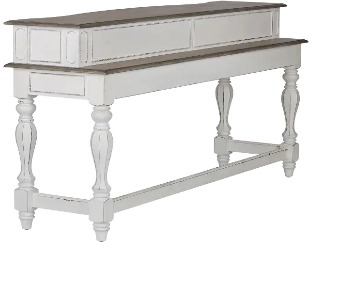Magnolia Manor Antique White Console Bar Table Rc Willey Magnolia Manor Antique White Console, Using A Console Table As Bar
