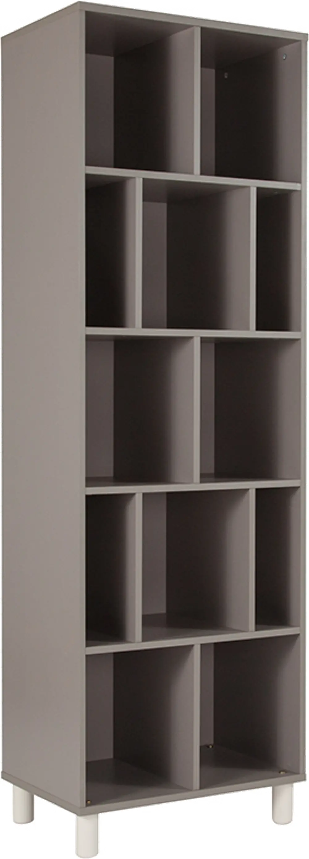 Contemporary Oak Gray Bookshelf - Montclair-1