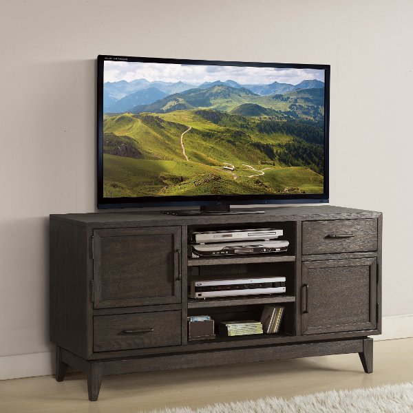 Tv Stands Riverside Furniture Rc Willey Walnut Brown Transitional 54 Inch Tv Stand Vogue