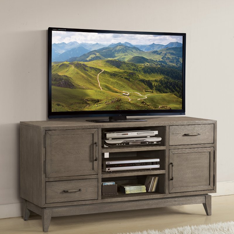 Washed Gray Transitional 55 Inch Tv Stand Vogue Rc Willey Washed Gray Transitional 55 Inch Tv Stand Vogue