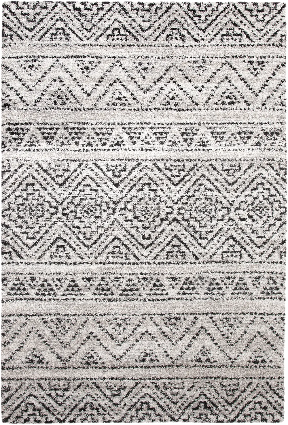 Granada 5 x 8 Beige, Ivory, and Charcoal Gray Area Rug-1
