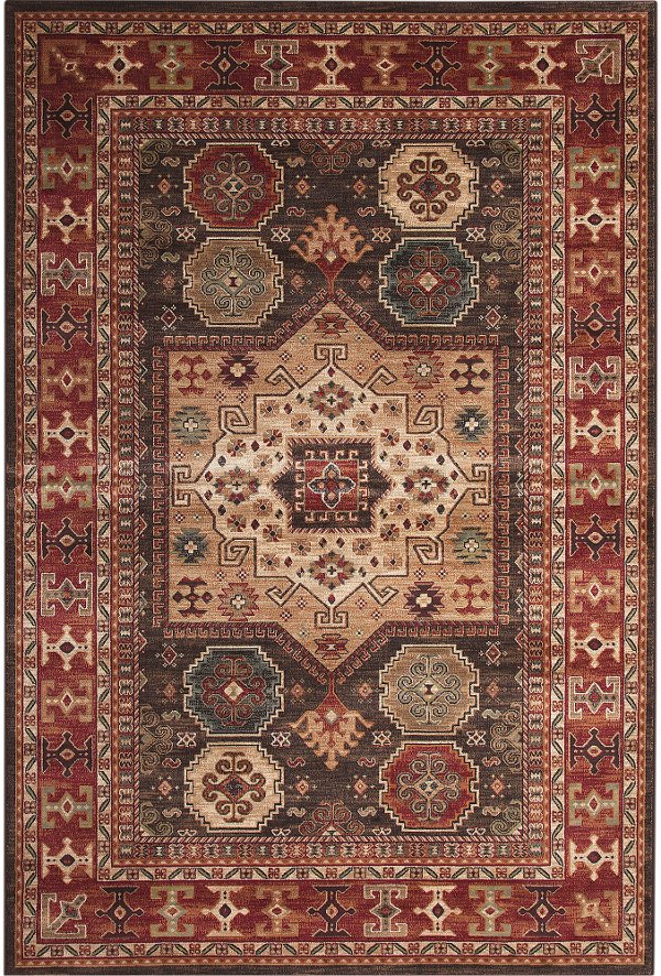 Large Area Rugs Furniture Rc Willey 8 X 11 Large Chocolate Brown Ivory And Red Area Rug Sonoma