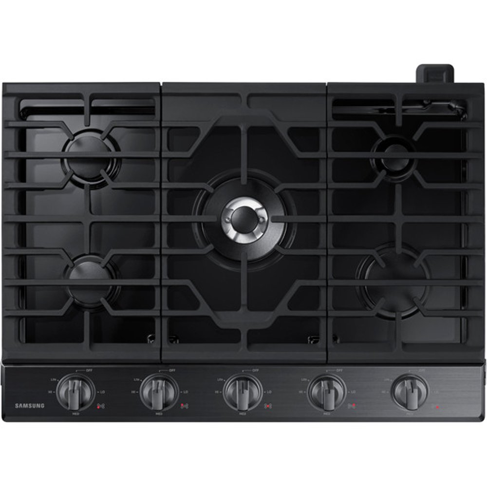 Samsung 30 Inch Smart Gas Cooktop - Black Stainless Steel