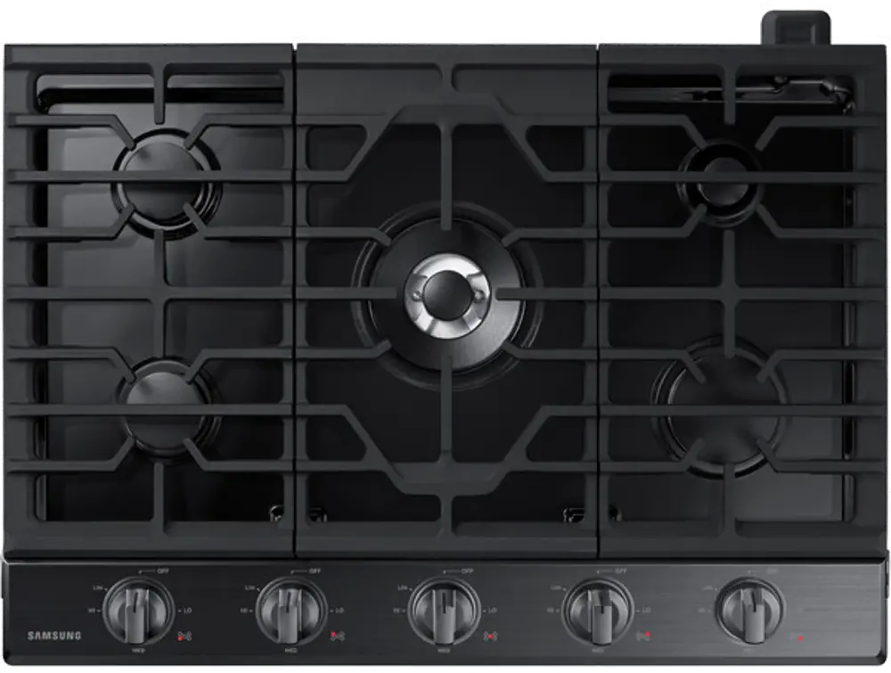 NA30N6555TG Samsung 30 Inch Smart Gas Cooktop - Black Stainless Steel-1
