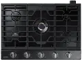 NA30N7755TG Samsung 30 Inch Dual Power Burner Smart Gas Cooktop - Black Stainless Steel