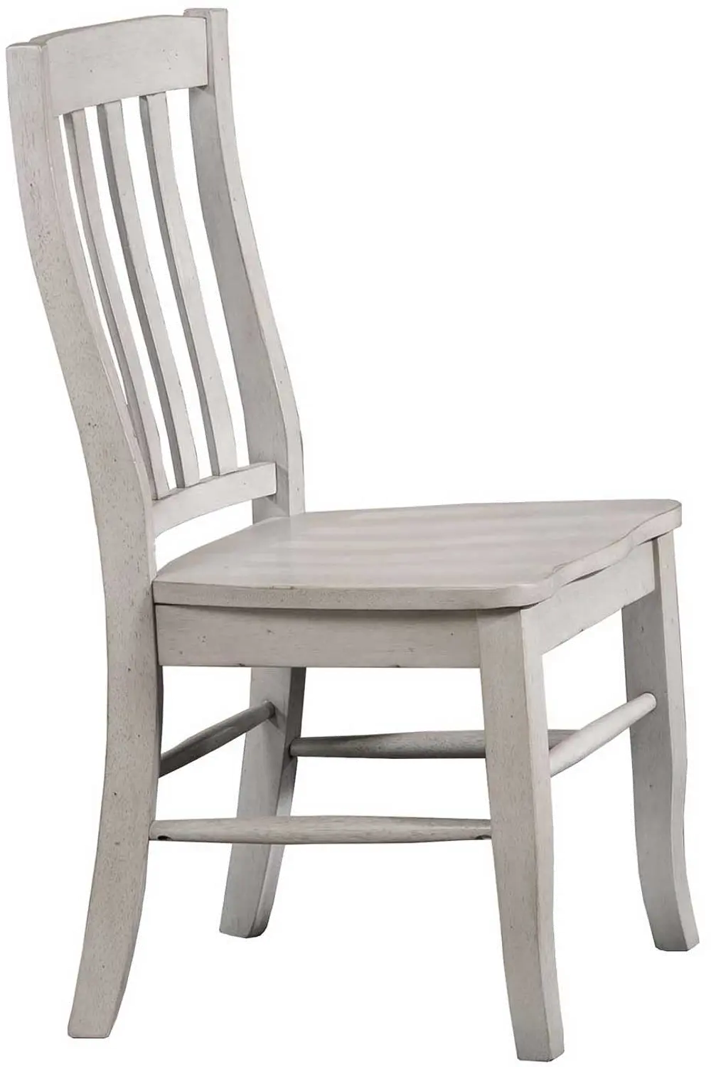 Light Gray Rustic Rake Back Dining Room Chair - Carmel-1
