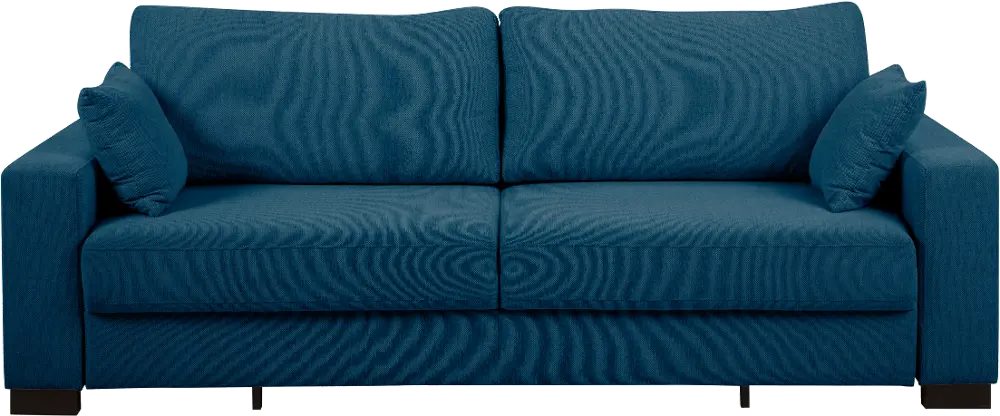 Contemporary Turquoise Blue Sofa Bed - Canterbury-1
