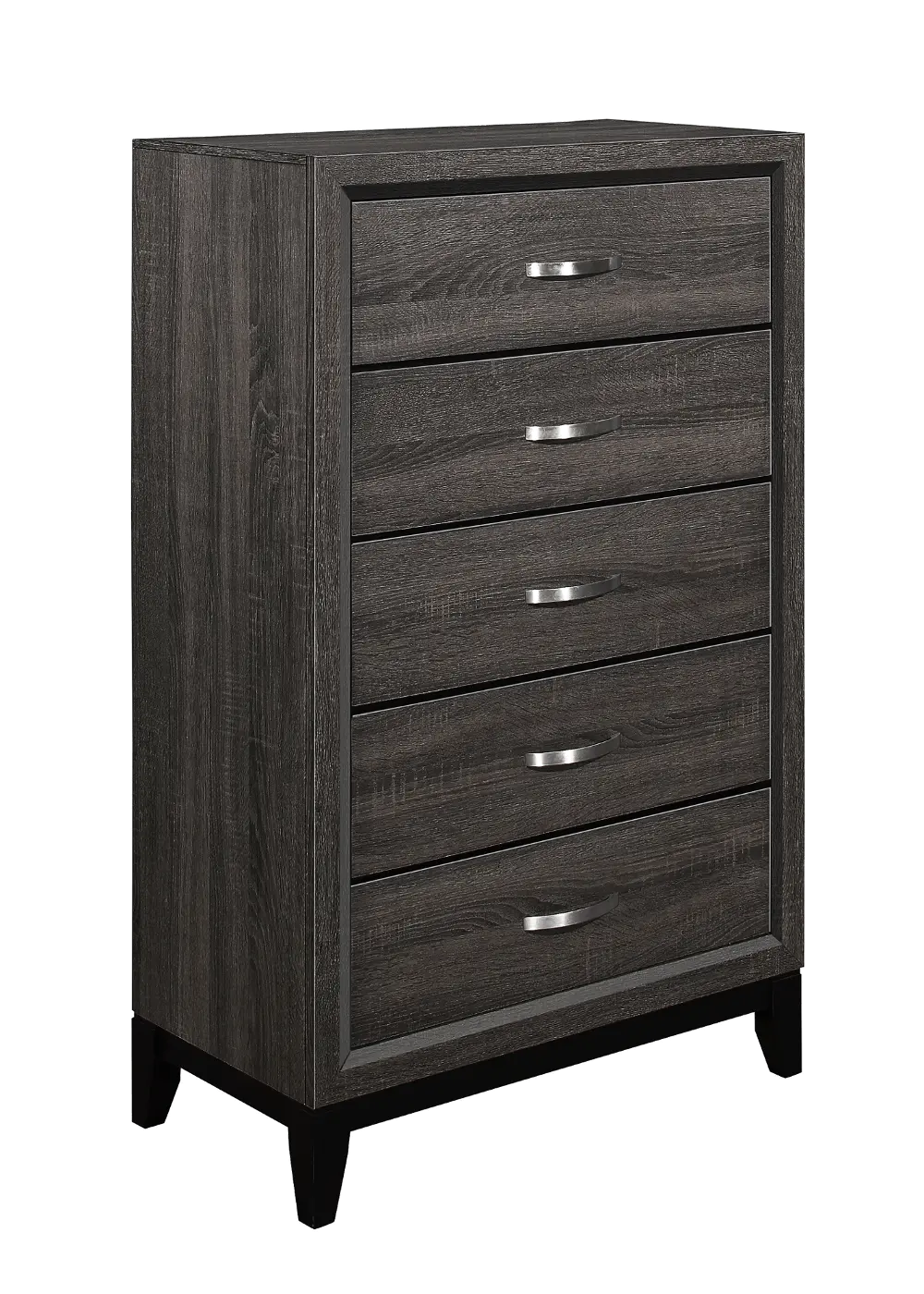 Modern Farmhouse Gray Chest of Drawers - Atticus-1