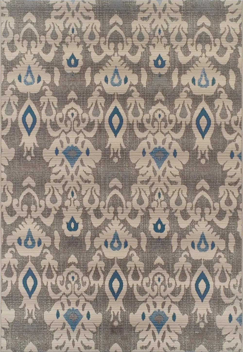 SX4SI5X7 St. Croix 5 x 7 Medium Indoor-Outdoor Silver and Blue Rug-1