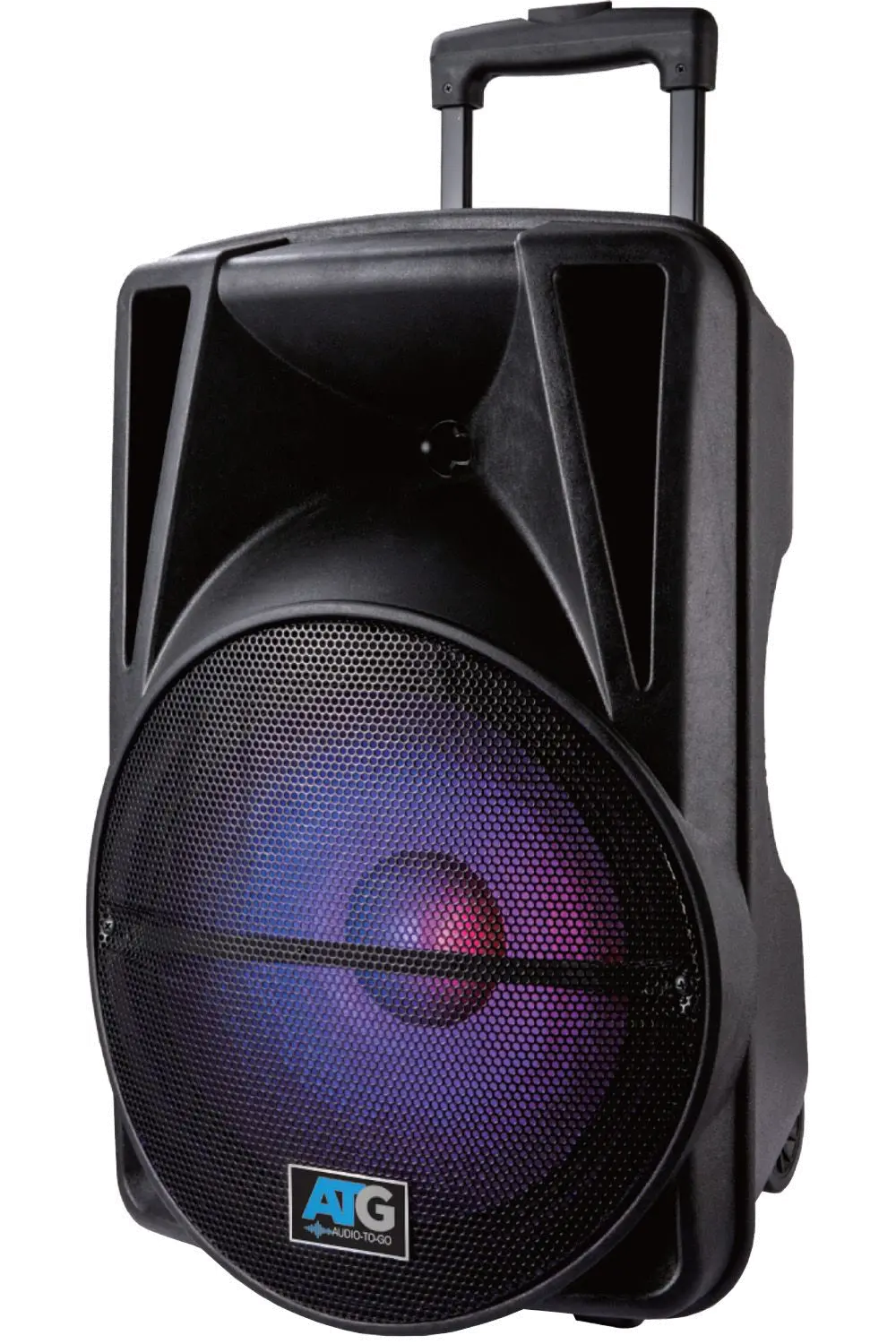 ATGDJ12 PORTABLE SPEAKER ATG Black 12 Inch Portable Bluetooth Speaker-1