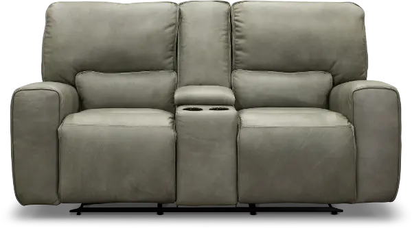 Madrid Gray Leather Match Power Reclining Loveseat With Console Rc Willey Power Reclining Loveseat With Console, Leggett And Platt Leather Reclining Sofa Reviews