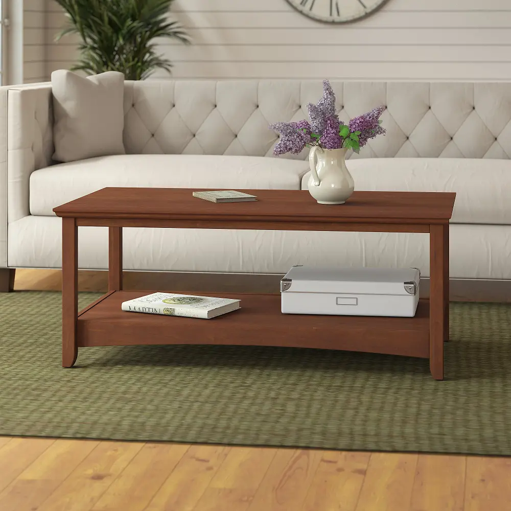 MY13607-03 Light Cherry Brown Transitional Coffee Table - Buena Vista-1